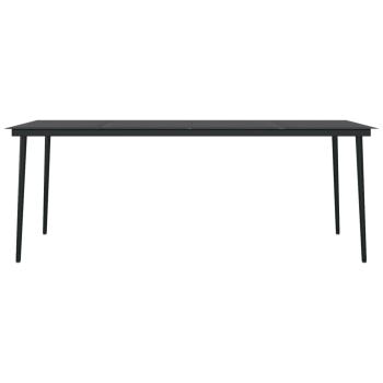 9-tlg. Garten-Essgruppe Schwarz