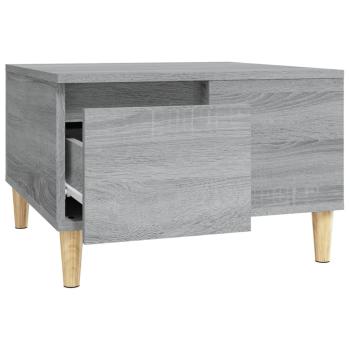 ARDEBO.de - Couchtisch Grau Sonoma 55x55x36,5 cm Holzwerkstoff