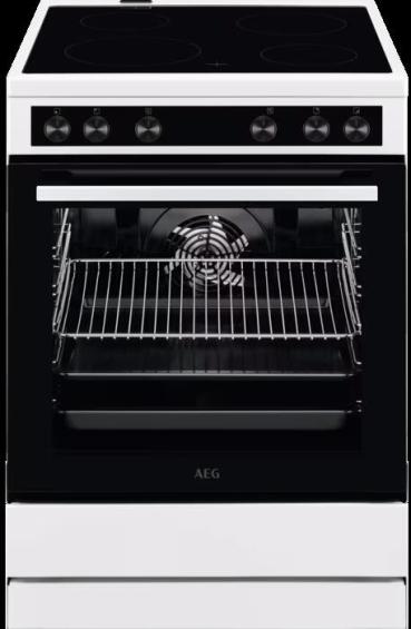 ARDEBO.de AEG CCB6206ABW EEK: A Standherd mit Glaskeramikkochfeld, 60 cm breit, 73 L, 7 Beheizungsarten, Versenkknebel, weiß