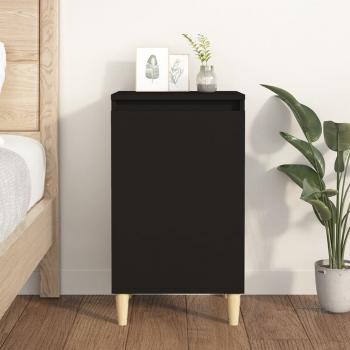 ARDEBO.de - Nachttisch Schwarz 40x35x70 cm Holzwerkstoff
