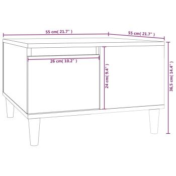 Couchtisch Sonoma-Eiche 55x55x36,5 cm Holzwerkstoff