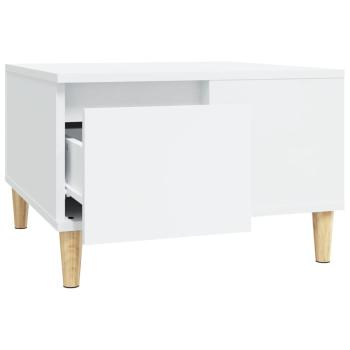 Couchtisch Weiß 55x55x36,5 cm Holzwerkstoff
