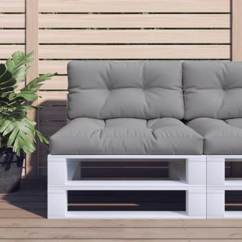 ARDEBO.de - Palettenkissen Grau 80x40x12 cm Stoff