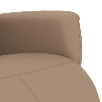 Relaxsessel mit Fußteil Cappuccino-Braun Kunstleder