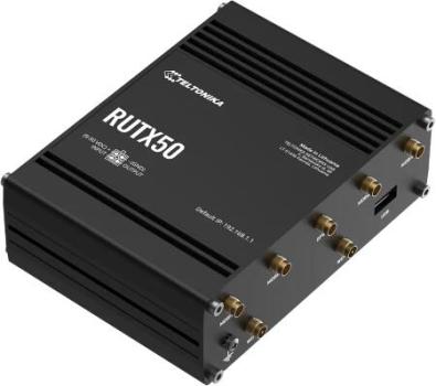 Teltonika RUTX50 WLAN Router, 5G, WLAN, DUAL-SIM mit Auto-Failover, Backup-WAN, SA und NSA, schwarz (RUTX50000000)