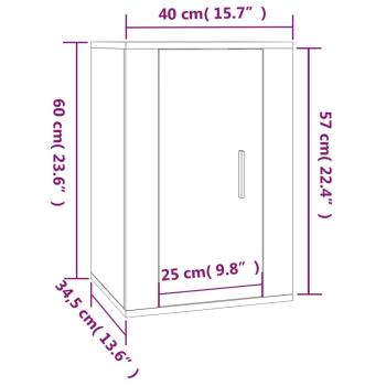 ARDEBO.de - 2-tlg. TV-Schrank-Set Weiß Holzwerkstoff