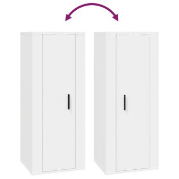 4-tlg. TV-Schrank-Set Weiß Holzwerkstoff