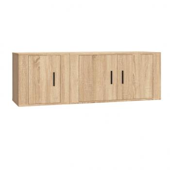 2-tlg. TV-Schrank-Set Sonoma-Eiche Holzwerkstoff