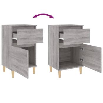Nachttisch Grau Sonoma 40x35x70 cm