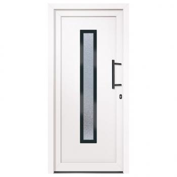 Haustür Weiß 98x208 cm PVC