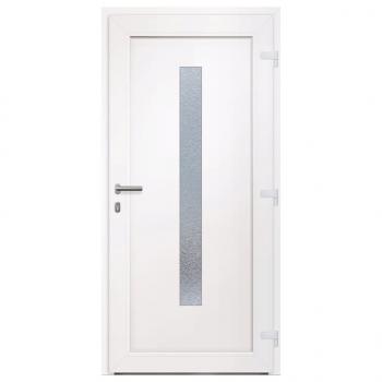 Haustür Weiß 98x208 cm PVC