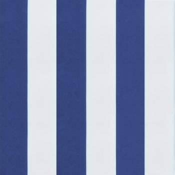 Stuhlkissen 2Stk. Blau & Weiß Gestreift 50x50x7cm Oxford-Gewebe