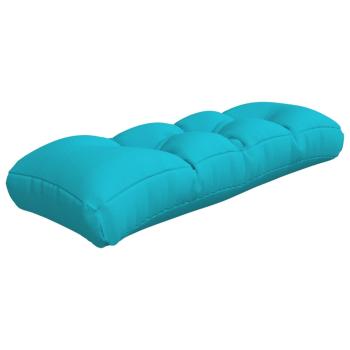 Palettenkissen Türkis 120x40x12 cm Stoff