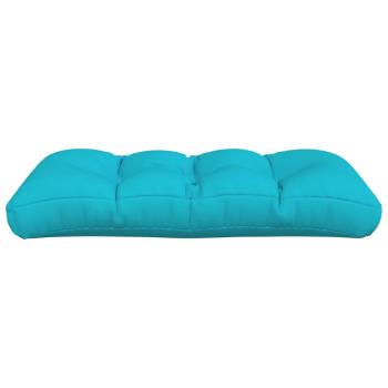 Palettenkissen Türkis 120x40x12 cm Stoff