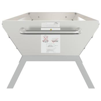 Grill Silbern 118x42x30,5 cm Edelstahl