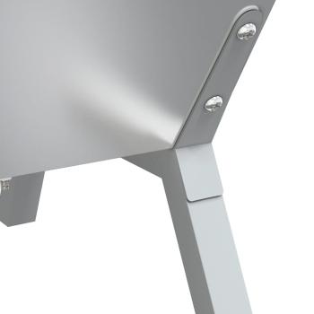Grill Silbern 118x42x30,5 cm Edelstahl