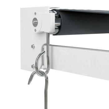 Markise Einziehbar Anthrazit 4x3 m Stoff und Aluminium