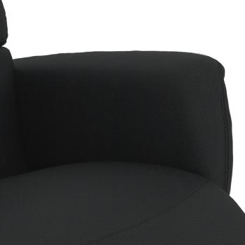 Relaxsessel mit Fußteil Schwarz Kunstleder