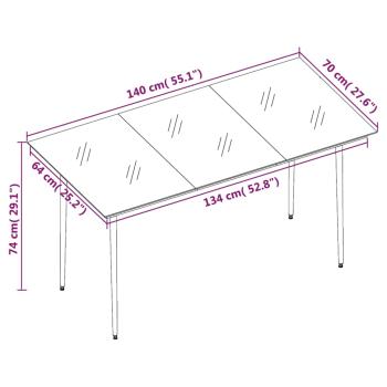 5-tlg. Garten-Essgruppe mit Kissen Hellgrau Poly Rattan