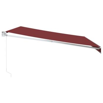 Markise Manuell Weinrot 450x300 cm