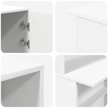 Empfangstheke Weiß 200x50x103,5 cm Holzwerkstoff