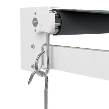 Markise Einziehbar Anthrazit 3x2,5 m Stoff und Aluminium