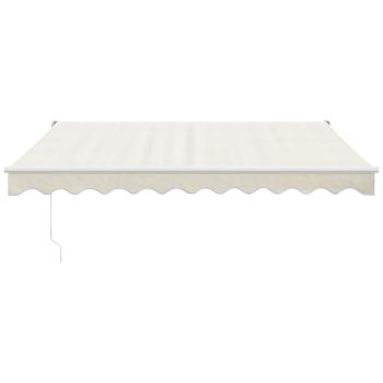 Elektrische Markise mit Kurbel Creme 3x2,5 m
