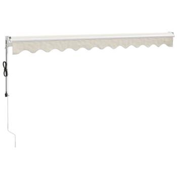 Elektrische Markise mit Kurbel Creme 3x2,5 m