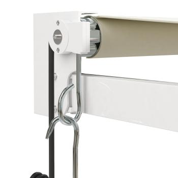 Elektrische Markise mit Kurbel Creme 3x2,5 m