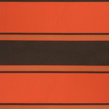 Markise Einziehbar Orange und Braun 3x2,5 m Stoff und Aluminium