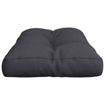 Palettenkissen Schwarz 80x40x12 cm Stoff