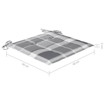 Klappbare Gartenstühle 6 Stk. mit Kissen Massivholz Akazie