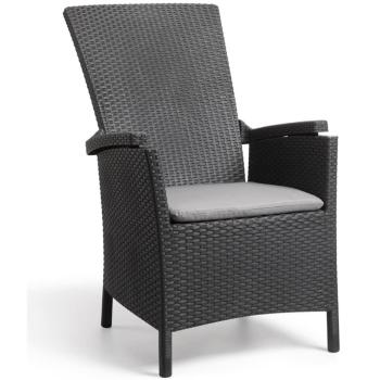 Keter Gartensessel Verstellbar Vermont Graphitgrau 238452