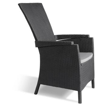 Keter Gartensessel Verstellbar Vermont Graphitgrau 238452