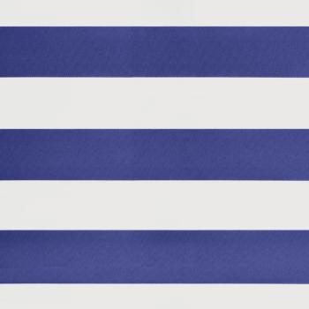 Markise Einziehbar Blau und Weiß 3x2,5 m Stoff und Aluminium