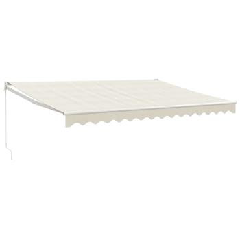 Markise Einziehbar Creme 4x3 m Stoff und Aluminium