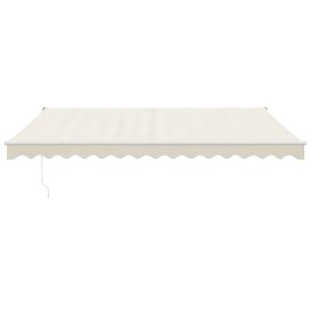Markise Einziehbar Creme 4x3 m Stoff und Aluminium