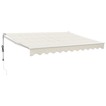 Elektrische Markise mit Kurbel Creme 3,5x2,5 m