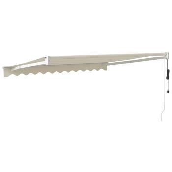 Elektrische Markise mit Kurbel Creme 3,5x2,5 m