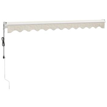 Elektrische Markise mit Kurbel Creme 3,5x2,5 m