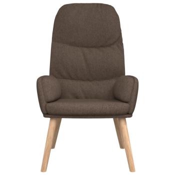 Relaxsessel mit Hocker Taupe Stoff