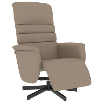 Relaxsessel mit Fußteil Cappuccino-Braun Kunstleder