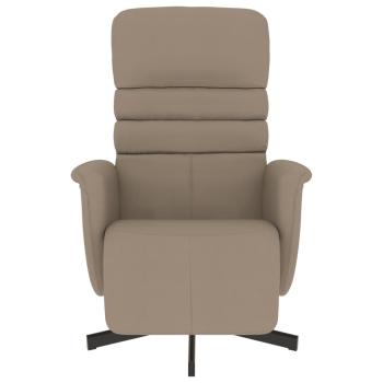 Relaxsessel mit Fußteil Cappuccino-Braun Kunstleder