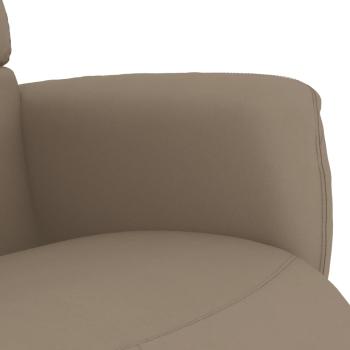 Relaxsessel mit Fußteil Cappuccino-Braun Kunstleder