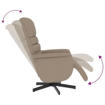 Relaxsessel mit Fußteil Cappuccino-Braun Kunstleder