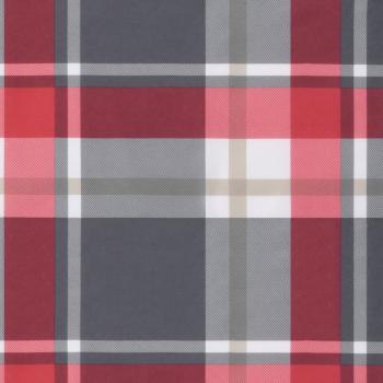 Palettenkissen Rot Karomuster 80x40x12 cm Stoff