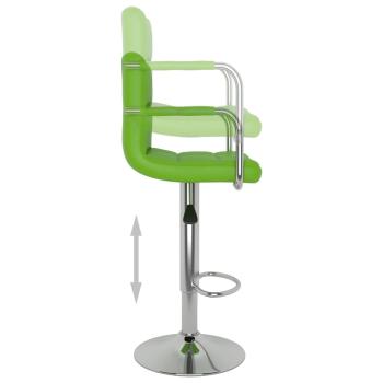 Barhocker 2 Stk. Grün Kunstleder