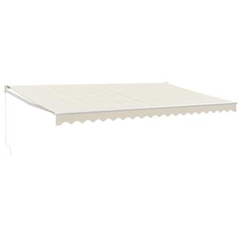 Markise Einziehbar Creme 5x3 m Stoff und Aluminium