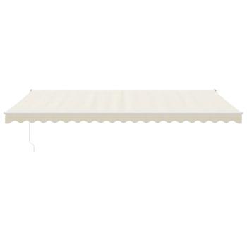 Markise Einziehbar Creme 5x3 m Stoff und Aluminium