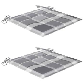 Klappbare Gartenstühle 2 Stk. mit Kissen Massivholz Akazie
